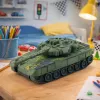 LEAN TOYS T90 Military Tank Remote Controlled RC Lights Sounds Green 1:18