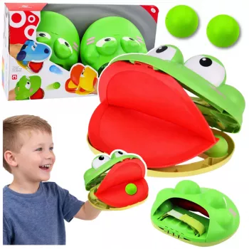 LEAN TOYS Frog Ball Catchers Launchers Arcade Sports Game For Kids