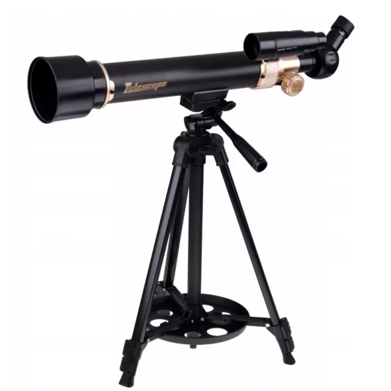 LEAN TOYS Mokomasis aliumininis astronominis teleskopas su trikoju ir priedais 1,35 m