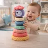 LEAN TOYS Tower of Soft Blocks Sensory Pyramid Colorful 8 pcs