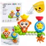 LEAN TOYS Voniai Skirtas Žaislas Beždžionė Vikšras Puodeliai Su Siurbtukais