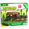 LEAN TOYS Ūkio rinkinys su ūkio nameliu, traktoriais, gyvūnais, 102 vnt.