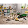 LEAN TOYS Žemės ūkio rinkinys Traktorius su priekaba, gyvūnais, ūkininkais, ūkis 45 vnt.