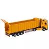 LEAN TOYS Truck Dumper Metal Cab Lights Sounds Drive Yellow