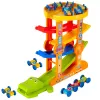 LEAN TOYS Krokodilo automobilių čiuožykla-balanso takelis 5 lygiai