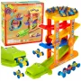 LEAN TOYS Krokodilo automobilių čiuožykla-balanso takelis 5 lygiai