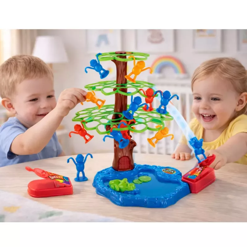 LEAN TOYS Jumping Monkeys Tree Lake Family Arcade Game