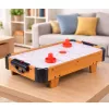 LEAN TOYS Mini Air Hockey Table Arcade Game For Kids Wooden
