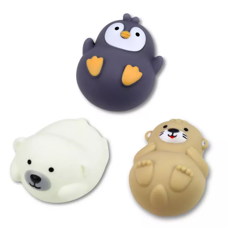 LEAN TOYS Voniukų žaislų rinkinys Gyvūnėliai valtyse su čiuožykla 11 vnt.