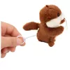 LEAN TOYS Plush Otter with Wiggle Tail and Squeak Sounds Keychain 12.5 cm