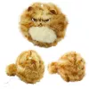 LEAN TOYS Plush Kitten with Wiggle Tail Squeaking Sounds Keychain 9 cm