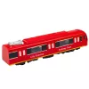 LEAN TOYS Metro Train City Express Atidaromos durys Šviesos Garsai Raudonas