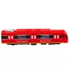 LEAN TOYS Metro Train City Express Atidaromos durys Šviesos Garsai Raudonas