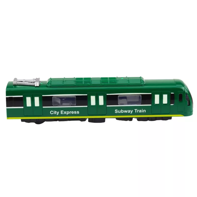 LEAN TOYS Metro Train City Express Opening Doors Lights Sounds Green