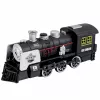 LEAN TOYS Classic Locomotive Obstacle Sensor Smoke Lights Sounds Black