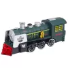 LEAN TOYS Classic Locomotive Obstacle Sensor Smoke Lights Sounds Green