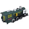 LEAN TOYS Classic Locomotive Obstacle Sensor Smoke Lights Sounds Green