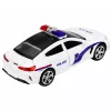 LEAN TOYS Policijos automobilis su atsidarančiomis durelėmis, varikliu, šviesomis ir garsais, baltas