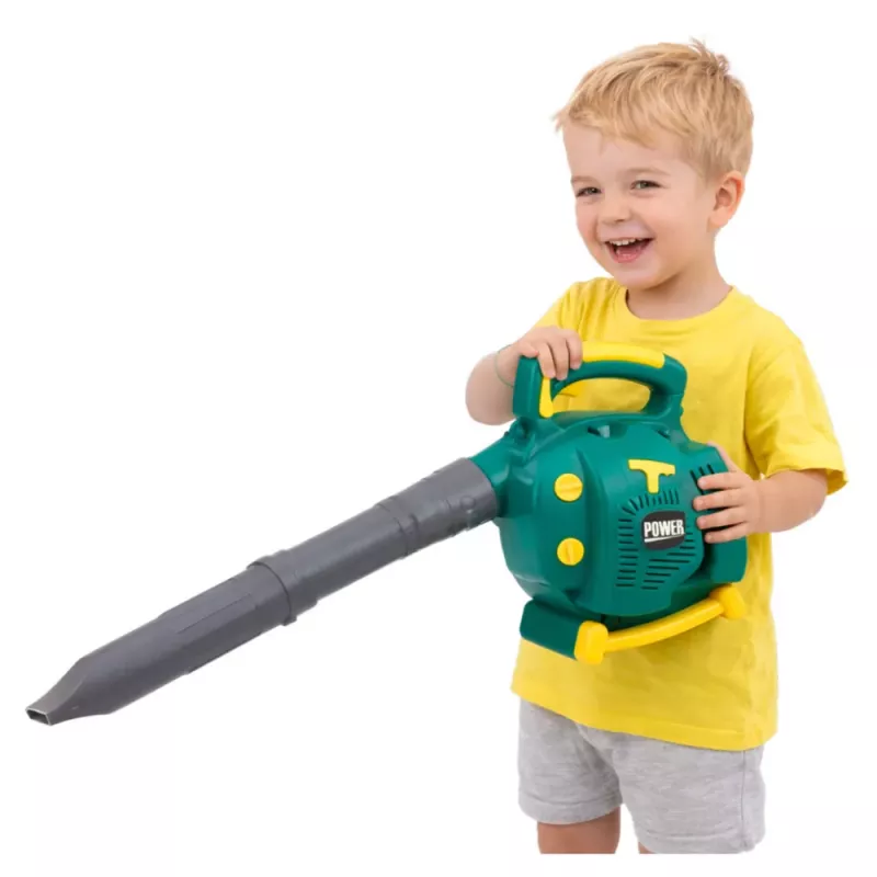 LEAN TOYS Sodo lapų pūstuvas vaikams, pučia garsus, žalias