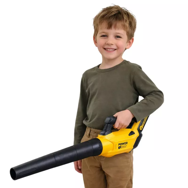 LEAN TOYS Žaislinis lapų pūstuvas vaikams su garsais - Geltonas
