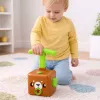 LEAN TOYS Žaidimų rinkinys su balionų paleidimo įrenginiu, automobiliukais ir meškiuku vaikams