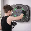 LEAN TOYS Interaktyvus muzikinis bokso skydas su LED lemputėmis, 3 lygiai, juodas