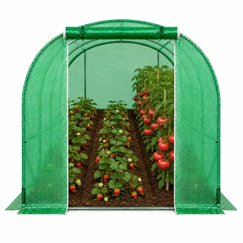 LEAN Šiltnamis daržovėms, žali UV langai, 3,5x2x2 m, 7 m²