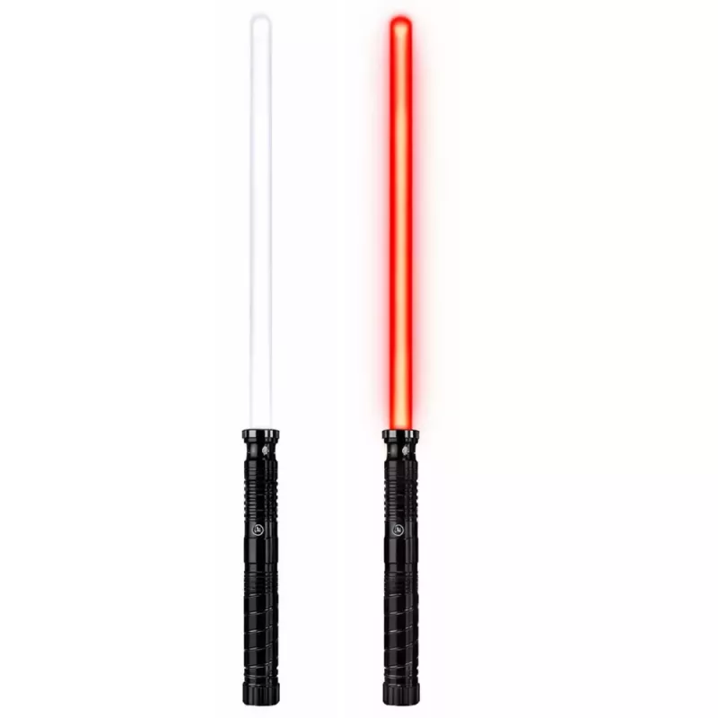 LEAN TOYS LED šviesos kardas su garsais, metaline rankena, 75 cm