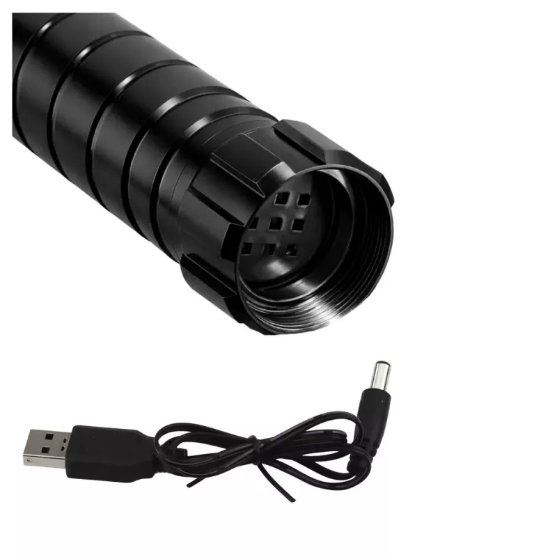 LEAN TOYS LED šviesos kardas su garsais, metaline rankena, 75 cm