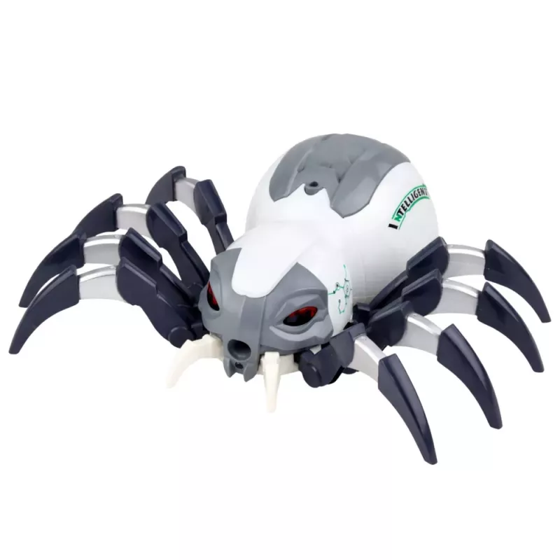 LEAN TOYS RC nuotoliniu valdymu valdomas voras robotas su dūmų efektu, šviesomis, garsais