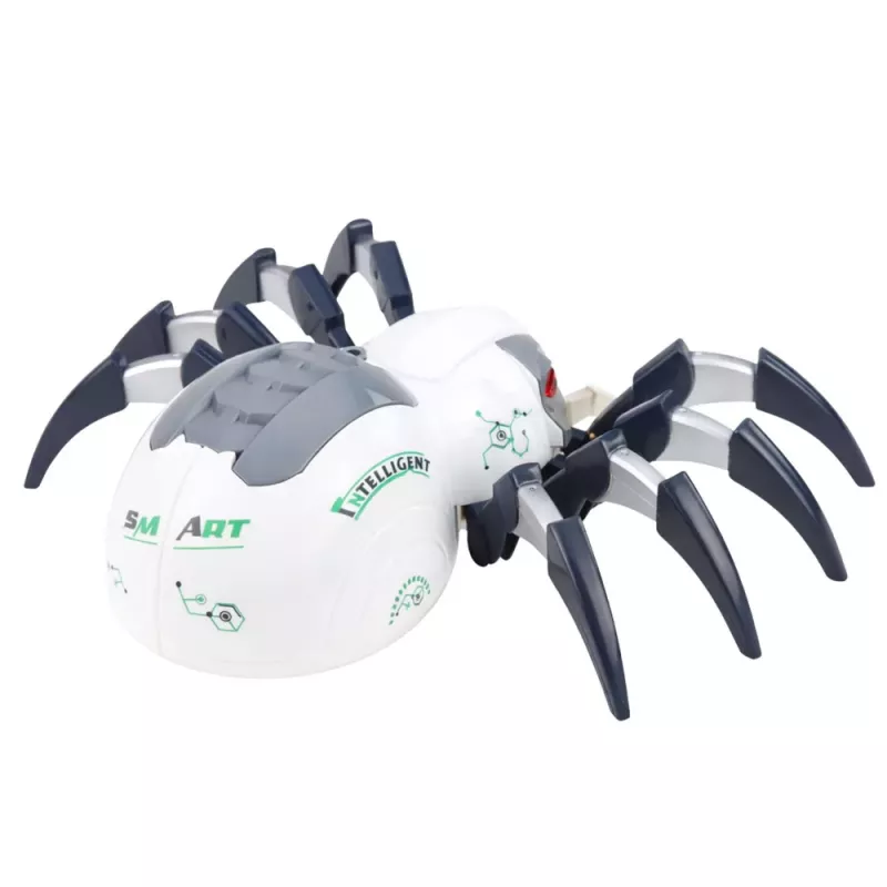 LEAN TOYS RC nuotoliniu valdymu valdomas voras robotas su dūmų efektu, šviesomis, garsais
