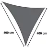 LEAN Garden Sun Sail Waterproof Triangle Gray 400x400 cm