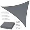LEAN Garden Sun Sail Waterproof Triangle Gray 400x400 cm