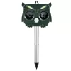 LEAN Solar Owl Animal Repeller Motion Sensor Ultrasound LEDs