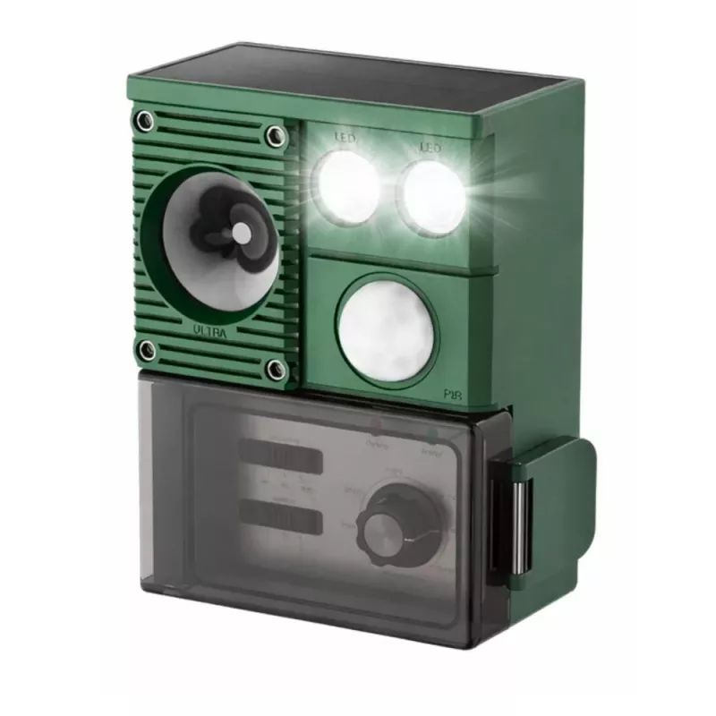 LEAN Solar Animal Repeller with Motion Sensor, Ultrasound, LED Diodes