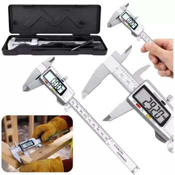 LEAN Electronic Digital LCD Caliper Precision Stainless Steel 150 mm