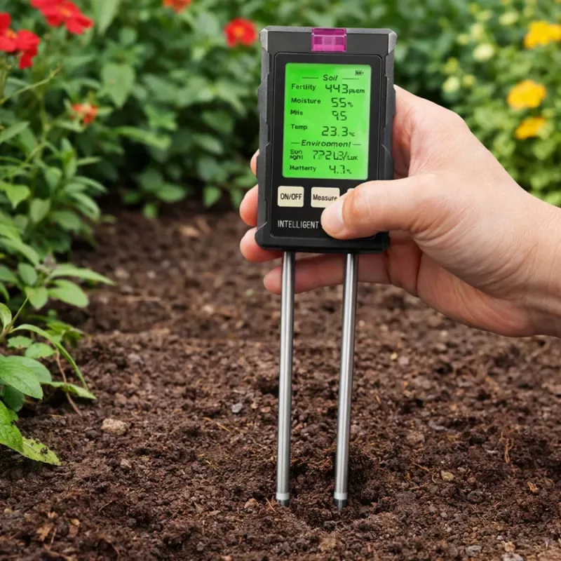 LEAN Plant Moisture Meter Soil Hygrometer 6in1 Temperature Light PH