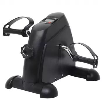 LEAN Mini treniruoklis kojoms ir rankoms 2 viename su LCD ekranu juodas