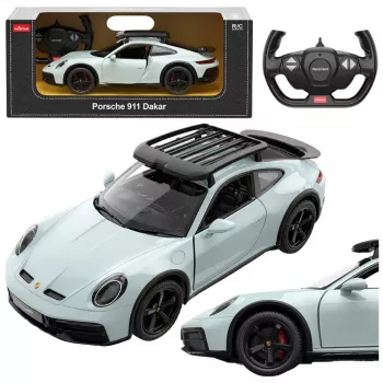 RASTAR Porsche 911 Dakar standartinė versija nuotoliniu būdu valdomas RC automobilis 1:14 geltonas