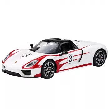 RASTAR Porsche 918 Spyder Performance nuotoliniu valdymu valdomas automobilis RC baltas 1:14