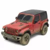 JEEP Wrangler Rubicon-Muddy nuotoliniu valdymu valdomas RC automobilis raudonas Rastar 1:24