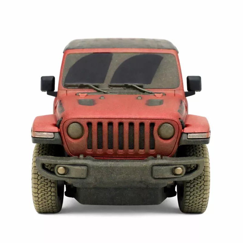 JEEP Wrangler Rubicon-Muddy nuotoliniu valdymu valdomas RC automobilis raudonas Rastar 1:24