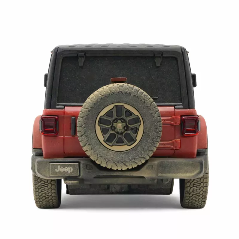 JEEP Wrangler Rubicon-Muddy nuotoliniu valdymu valdomas RC automobilis raudonas Rastar 1:24