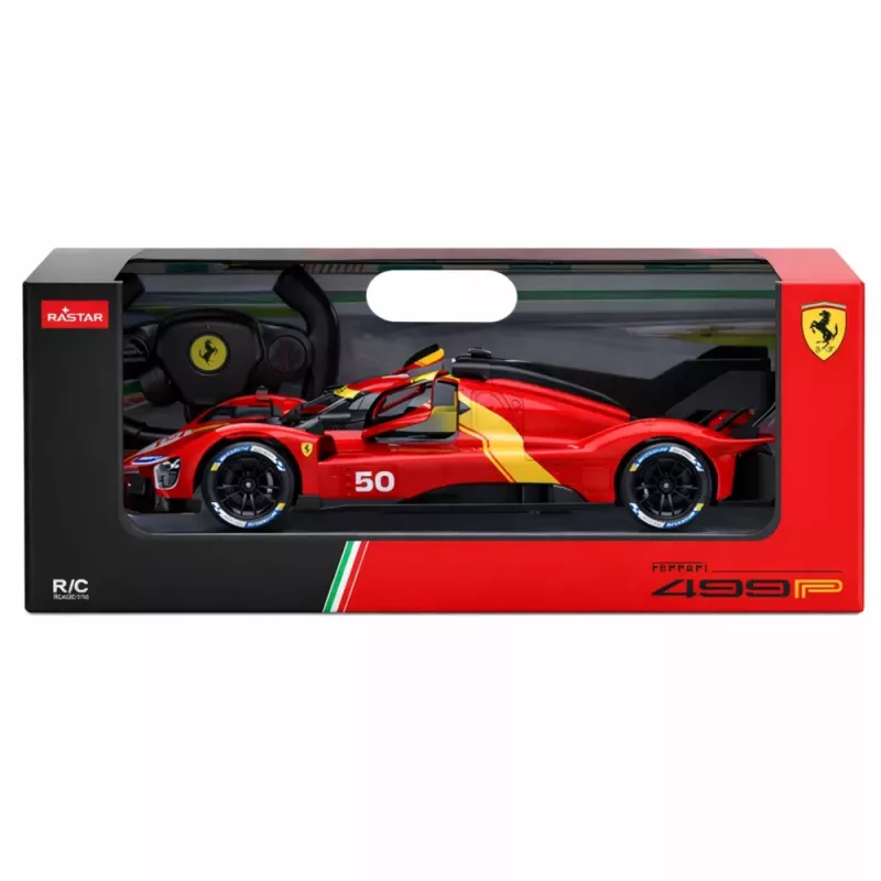 Ferrari 499P nuotoliniu valdymu automobilis RC Raudonas Rastar 1:24