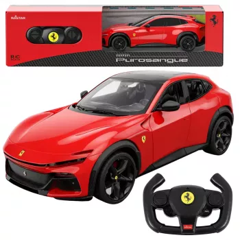 Ferrari Purosangue nuotolinio valdymo automobilis raudonas Rastar 1:24