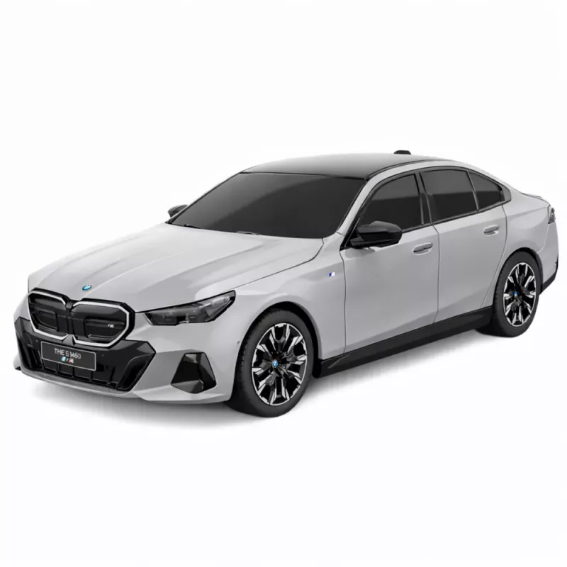 BMW i5 nuotolinio valdymo automobilis RC pilkas Rastar 1:24