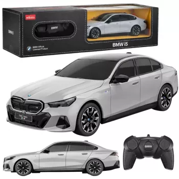 BMW i5 nuotolinio valdymo automobilis RC pilkas Rastar 1:24