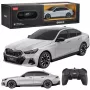 BMW i5 nuotolinio valdymo automobilis RC pilkas Rastar 1:24