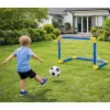 LEAN TOYS Sportinis rinkinys futbolui, vartai, kamuolys, pompa 62x40 cm