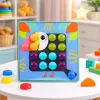 LEAN TOYS Kūrybinis geometrinis mozaikinis dėlionė „Grybukai“ 53 vnt.